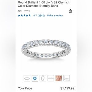 1ct diamond band!